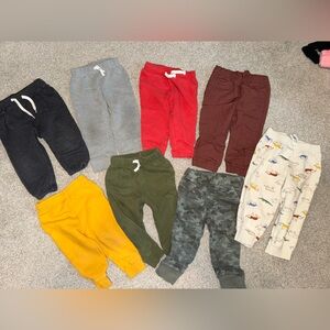 8 pairs toddler sweatpants. Size 18 months.